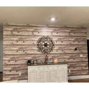 Natural Wood-Grey Wood Contact Paper Peel and Stick Wallpaper 17.8”x 80